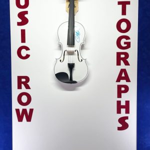CHARLIE DANIELS Signed Autographed White Fiddle Country Music JSA LOA