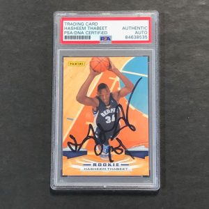 2009-10 Panini #352 Hasheem Thabeet Signed Rookie Card RC AUTO PSA Slabbed Grizz