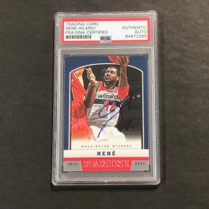 2012-13 Panini Basketball #126 Nene Signed AUTO PSA Slabbed Wizards