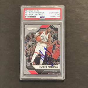 2016-17 Panini Prizm #219 Patrick Patterson Signed Card AUTO PSA Slabbed Raptors