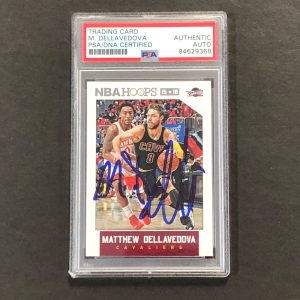 2015-16 NBA Hoops #204 Matthew Dellavedova Signed Card AUTO PSA Slabbed Cavalier