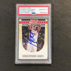 2011-12 NBA Hoops #74 Patrick Patterson Signed Card AUTO 10 PSA/DNA Slabbed Rock