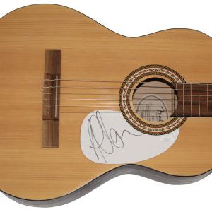 ADAM CLAYTON SIGNED AUTOGRAPH FULL SIZE FENDER ACOUSTIC GUITAR - U2 RARE JSA COA
