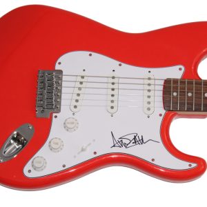 AVRIL LAVIGNE SIGNED AUTOGRAPH RED FENDER ELECTRIC GUITAR UNDER MY SKIN JSA COA