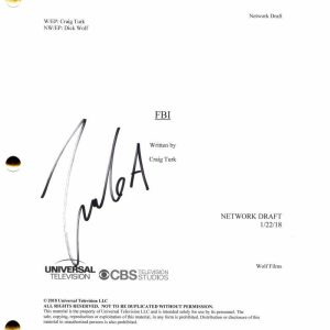 ZEEKO ZAKI SIGNED AUTOGRAPH FBI FULL PILOT SCRIPT - STUD STAR OF DICK WOLF SHOW