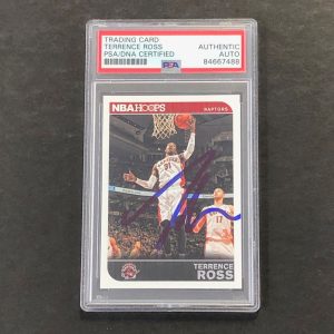 2014-15 NBA Hoops #258 Terrence Ross Signed Card AUTO PSA Slabbed Toronto Raptor