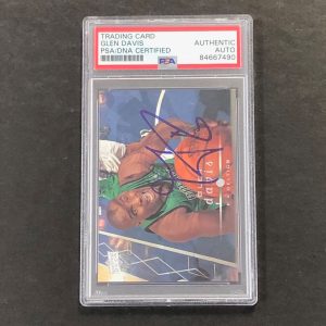 2008-09 Upper Deck #8 Glen Davis Signed Card AUTO PSA Slabbed Boston Celtics