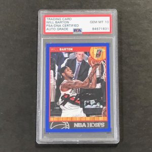 2013-14 Panini Hoops #150 Will Barton Signed Card AUTO 10 PSA Slabbed Blazers