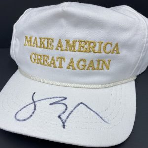 MIKE PENCE SIGNED AUTOGRAPHED KEEP AMERICA GREAT AGAIN HAT DONALD TRUMP VP JSA