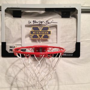 MICHIGAN JOHN BEILEIN SIGNED AUTO BASKETBALL BACKBOARD NCAA BIG TEN COACH COA
