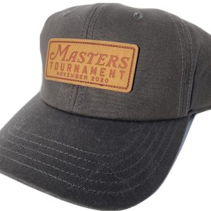 2022 MASTERS GRAY LEATHER WAX PATCH MEN’S HAT AUGUSTA NATIONAL NEW
