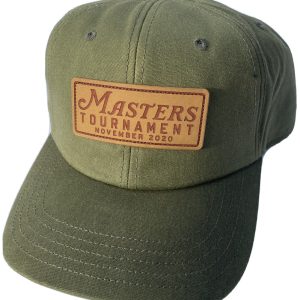 2022 MASTERS OLIVE LEATHER WAX PATCH MEN’S HAT AUGUSTA NATIONAL NEW