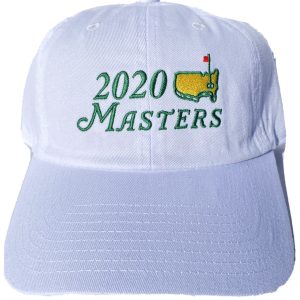 2020 MASTERS WHITE COTTON MEN’S HAT AUGUSTA NATIONAL GOLF CLUB ADJUSTABLE NEW