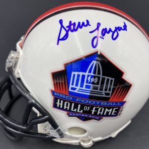 STEVE LARGENT SIGNED HALL OF FAME FOOTBALL MINI HELMET HOF SEAHAWKS PSA/DNA