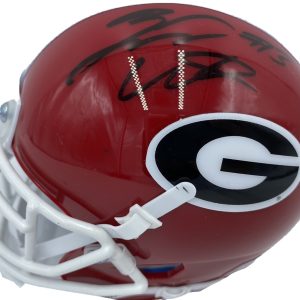 ZAMIR WHITE SIGNED AUTOGRAPHED GEORGIA BULLDOGS FOOTBALL MINI HELMET PSA/DNA