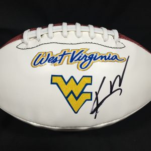 WEST VIRGINIA MOUNTAINEERS KEVIN WHITE SIGNED AUTOGRAPHED FOOTBALL PROOF COA
