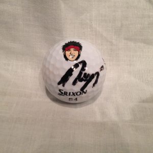 RYO ISHIKAWA SIGNED AUTO GOLF BALL GAME USED Japan Srixon COA *WOW* B