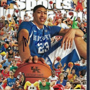 ANTHONY DAVIS SIGNED AUTOGRAPHED SPORTS ILLUSTRATED BASKETBALL MAGAZINE JSA