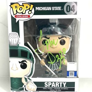 TOM IZZO HAND SIGNED MICHIGAN STATE SPARTY FUNKO POP BECKETT BAS CERT
