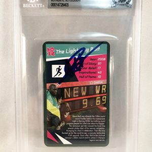 Usain Bolt Signed Trading Card Beckett BAS 4 COA