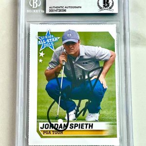 JORDAN SPIETH HAND SIGNED SI FOR KIDS ROOKIE CARD SLABBED BAS BECKETT CERTIFIED
