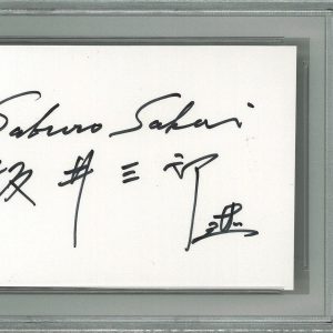 SABURO SAKAI SIGNED CUT SIGNATURE PSA DNA 83978164 (D) WWII JAPANESE ACE