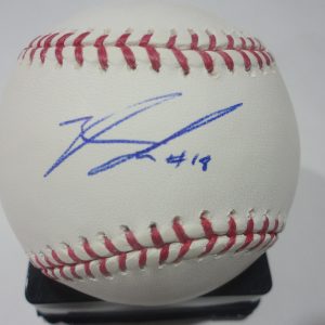 ZACH LEE LOS ANGELES DODGERS SIGNED AUTOGRAPHED M.L. BASEBALL W/COA
