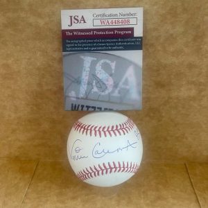 VINCE COLEMAN CARDINALS 1985 NL ROY SIGNED AUTO M.L. BASEBALL JSA WA448408
