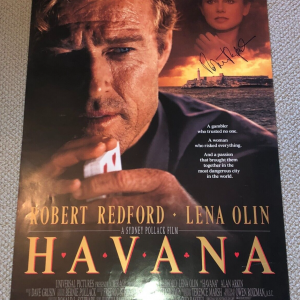 ROBERT REDFORD Signed HAVANA POSTER w/ Beckett (BAS) LOA