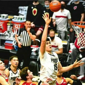 ZACH EDEY SIGNED AUTOGRAPHED PURDUE BOILERMAKERS BASKETBALL 8X10 PHOTO COA C