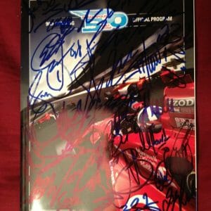 2012 INDY 500 SIGNED AUTO PROGRAM DARIO FRANCHITTI HELIO CASTRONEVES INDY CAR