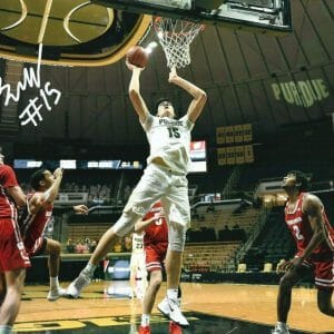 ZACH EDEY SIGNED AUTOGRAPHED PURDUE BOILERMAKERS BASKETBALL 8X10 PHOTO COA B