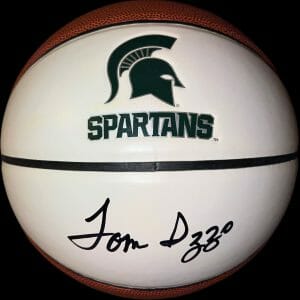 TOM IZZO SIGNED AUTOGRAPHED MICHIGAN STATE SPARTANS BASKETBALL MSU COA