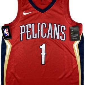 100% Authentic Zion Williamson Nike Pelicans Icon Swingman Jersey Size 48 L Mens