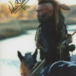 WES STUDI SIGNED DANCES WITH WOLVES 8X10 PHOTO 2 ACOA