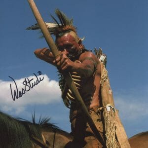 WES STUDI SIGNED DANCES WITH WOLVES 8X10 PHOTO ACOA