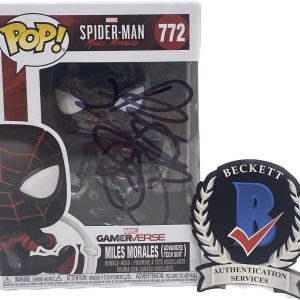Phil Lord Signed Miles Morales Funko Pop Spider-Man Spider-Verse Writer BAS COA