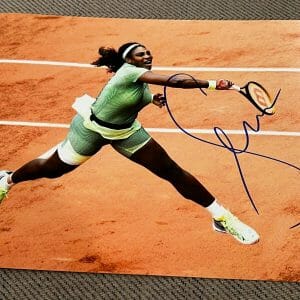SERENA WILLIAMS SIGNED AUTOGRAPH 11x14 PHOTO WIMBLEDON US OPEN IN PERSON BAS D