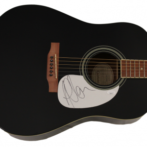 ADAM CLAYTON SIGNED AUTOGRAPH GIBSON EPIPHONE ACOUSTIC GUITAR - U2 RARE JSA COA