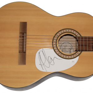 ADAM CLAYTON SIGNED AUTOGRAPH FULL SIZE FENDER ACOUSTIC GUITAR - U2 RARE JSA COA