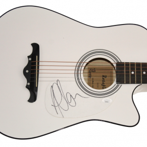 ADAM CLAYTON SIGNED AUTOGRAPH FULL SIZE ACOUSTIC GUITAR - U2 JOSHUA TREE JSA COA