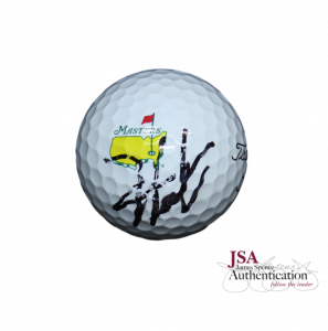 HIDEKI MATSUYAMA SIGNED AUTOGRAPH AUGUSTA MASTERS LOGO GOLF BALL – RARE! JSA COA COLLECTIBLE MEMORABILIA