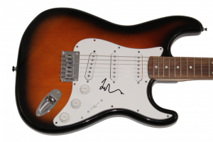 TAYLOR HAWKINS SIGNED AUTOGRAPH FENDER ELECTRIC GUITAR – FOO FIGHTERS W/ JSA COLLECTIBLE MEMORABILIA