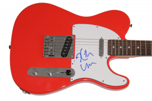 KEITH URBAN SIGNED AUTOGRAPH RED FENDER TELECASTER GUITAR COUNTRY MUSIC STAR JSA COLLECTIBLE MEMORABILIA