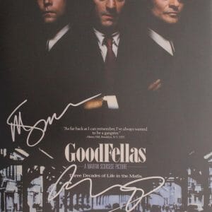 MARTIN SCORSESE ROBERT DENIRO SIGNED AUTOGRAPH GOODFELLAS 12x18 POSTER PHOTO BAS