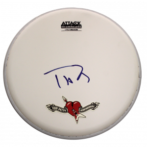 TOM PETTY SIGNED AUTOGRAPH 10" DRUMHEAD - AND THE HEARTBREAKERS TORPEDO JSA COA