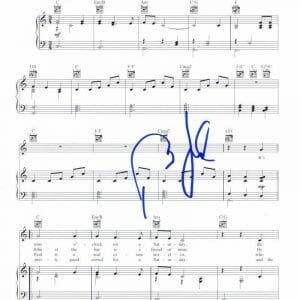 BILLY JOEL SIGNED AUTOGRAPH PIANO MAN SHEET MUSIC - MUSIC ICON, 52ND STREET RARE