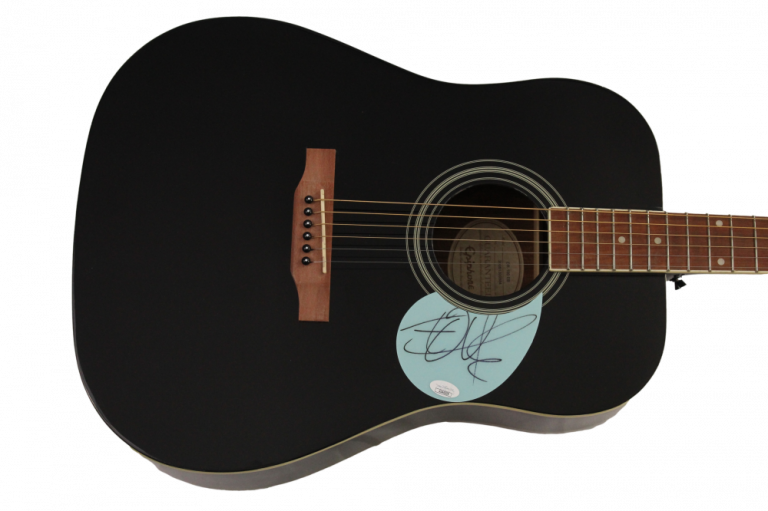 THE EDGE SIGNED AUTOGRAPH GIBSON EPIPHONE ACOUSTIC GUITAR U2 VERY RARE ...