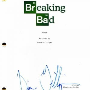 VINCE GILLIGAN SIGNED AUTOGRAPH BREAKING BAD PILOT SCRIPT w/ BRYAN CRANSTON JSA