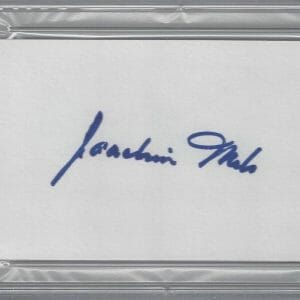 JOACHIN MELO SIGNED INDEX CARD PSA DNA SLABBED 83273031 BAND OF BROTHERS (D)